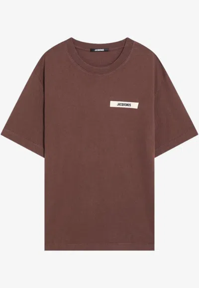 JACQUEMUS GROS GRAIN CREWNECK T-SHIRT