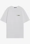 Jacquemus Gros Grain Cotton Crew-neck T-shirt In White
