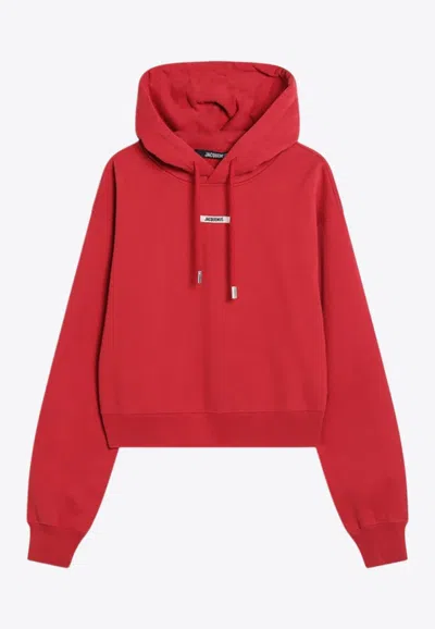 JACQUEMUS GROS GRAIN CROPPED HOODIE