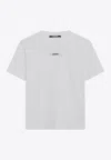Jacquemus Gros Grain Fitted T-shirt In White