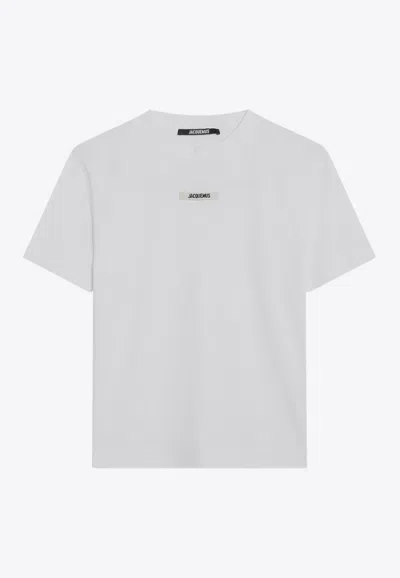 Jacquemus Gros Grain Fitted T-shirt In White