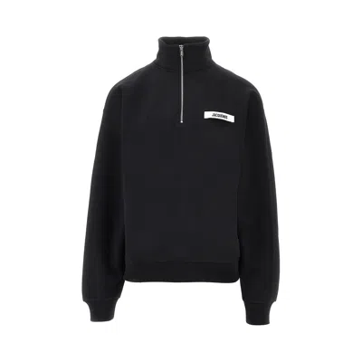 JACQUEMUS 'GROS GRAIN' HALF-ZIP SWEATSHIRT