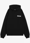 Jacquemus Men Le Hoodie Gros Grain Sweatshirt In Black