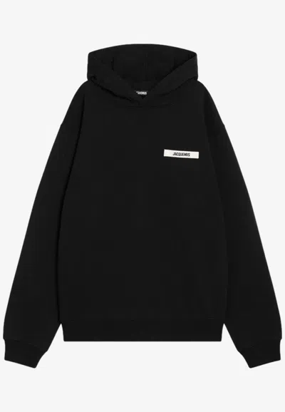 JACQUEMUS GROS GRAIN HOODED SWEATSHIRT