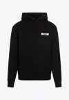 Jacquemus Men Le Hoodie Gros Grain Sweatshirt In Black