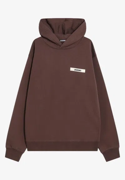 JACQUEMUS GROS GRAIN HOODED SWEATSHIRT