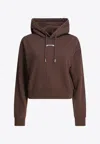 Jacquemus Le Hoodie Gros Grain Hooded Cotton Sweatshirt In Brown