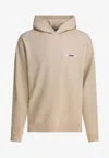 Jacquemus Ribbed Hooded Sweater Featuring Gros Grain In Neutral