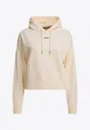 Jacquemus Light Gros Grain Hooded Sweatshirt In White