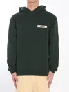 Jacquemus Le Hoodie Zip Gros Grain Cotton Sweatshirt