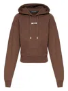 Jacquemus Le Hoodie Gros Grain Hooded Cotton Sweatshirt In Brown
