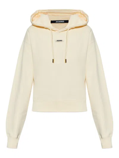Jacquemus 'gros Grain' Hoodie  In Neutral
