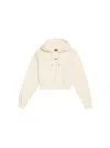 Jacquemus Cotton Hoodie With Drawstring Hood And Ribbed Details In Neutrals