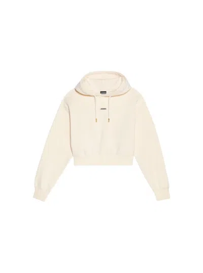 JACQUEMUS JACQUEMUS GROS GRAIN HOODIE LIGHT BEIGE