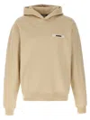 Jacquemus Gros-grain Hoodie In Neutral