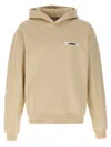 Jacquemus Gros-grain Hoodie In Neutral