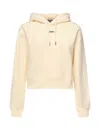 Jacquemus Cotton Hoodie In White