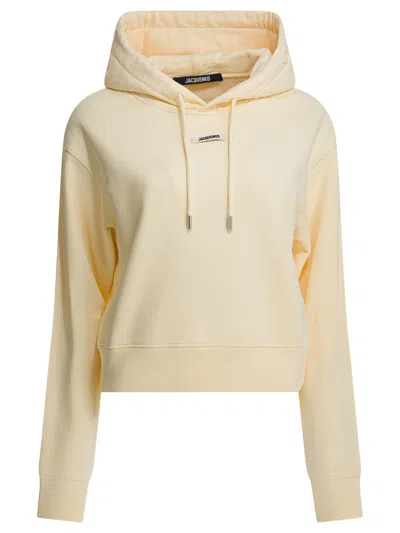Jacquemus "gros Grain" Hoodie In Neutral