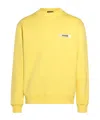 Jacquemus Gros Grain Logo-embroidered Hoodie In Yellow