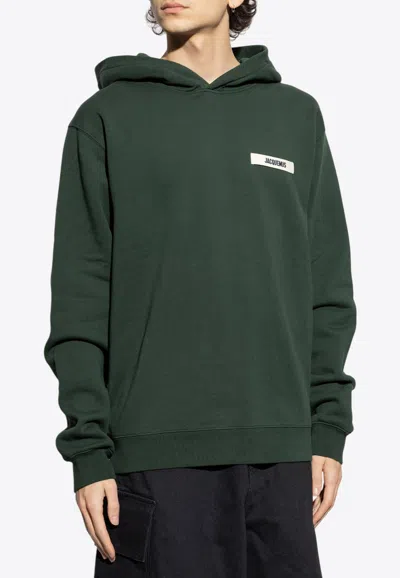JACQUEMUS GROS GRAIN LOGO-PATCH HOODIE