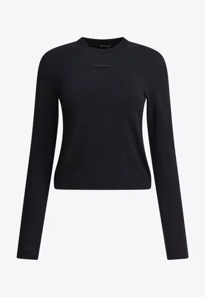 JACQUEMUS GROS GRAIN LONG-SLEEVED T-SHIRT