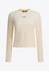 Jacquemus Gros Grain Long-sleeved T-shirt In Neutral