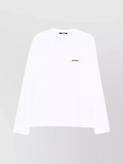 JACQUEMUS GROS GRAIN ML CREWNECK LONG SLEEVES