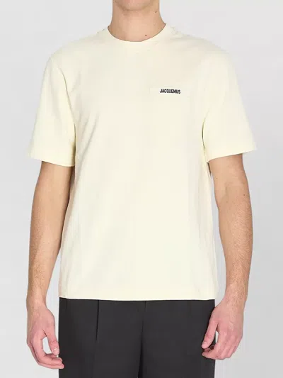 Jacquemus Gros Grain Organic Cotton Jersey T Shirt In White