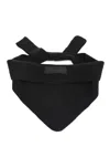 Jacquemus Gros Grain Shawl In Black