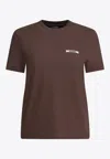 Jacquemus Gros Grain Short-sleeved T-shirt In Brown