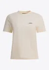 Jacquemus Le Tshirt Gros Grain Short Sleeve In White