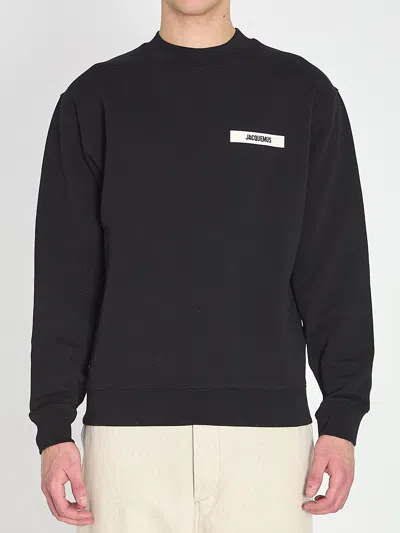 Jacquemus Gros Grain Sweater In Black
