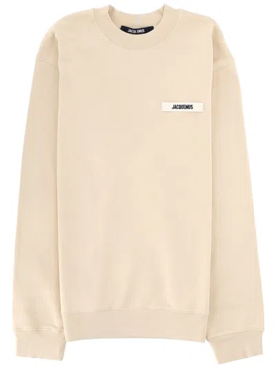 Jacquemus Gros Grain Sweatshirt In Brown
