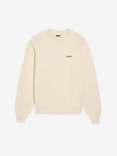 Jacquemus Gros Grain Sweatshirt In Neutral