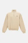 Jacquemus The Gros Grain High-collar Logo Sweatshirt In Neutral