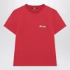 Jacquemus Round Neck Short Sleeve T-shirt In Pink