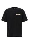 Jacquemus Gros Grain Crewneck T-shirt In Black