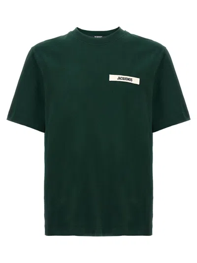 Jacquemus Gros Grain T-shirt In Green