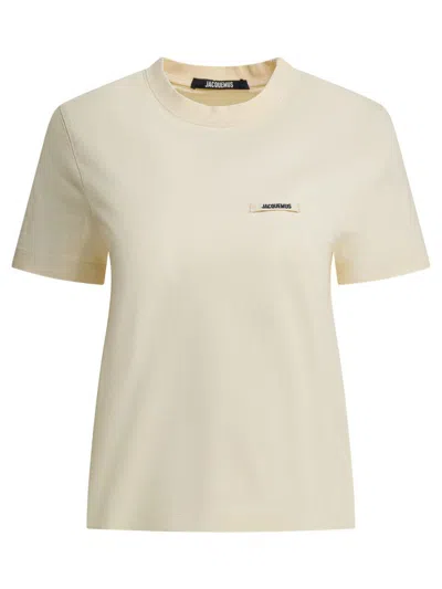 Jacquemus "gros Grain" T-shirt In White