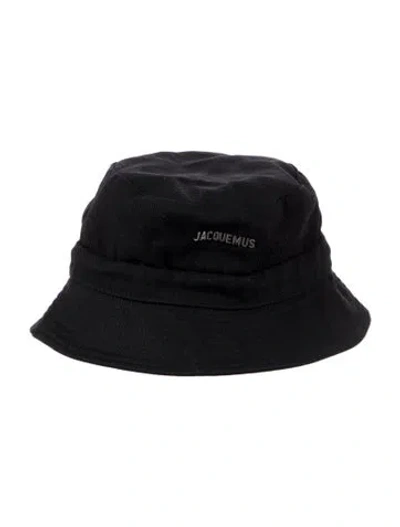 Pre-owned Jacquemus Grosgrain Bucket Hat In Black