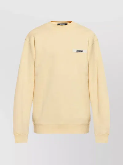 JACQUEMUS GROSGRAIN CREW NECK SWEATER