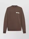 Jacquemus Le Sweatshirt Gros Grain Sweatshirt In Brown
