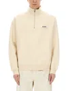 Jacquemus High Collar Half-zip Grosgrain Sweatshirt