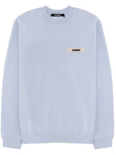 Jacquemus Grosgrain Logo Sweatshirt In Black