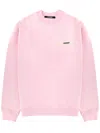 Jacquemus Pink Organic Cotton Fleece The Gros Grain Sweatshirt In Pink