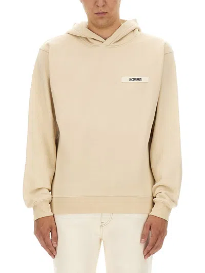 Jacquemus Grosgrain Sweatshirt In Yellow
