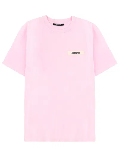Jacquemus "grosgrain" T-shirt In Pink