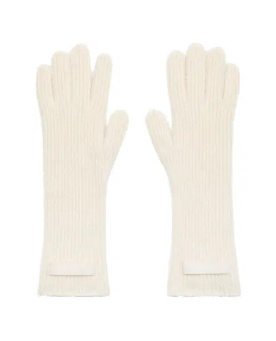 Jacquemus Grosgrain Wool Gloves In Neutral