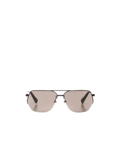Jacquemus Half-frame Sunglasses In Nude