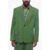 Jacquemus Half-lined Les Sculpture Linen Blend Blazer